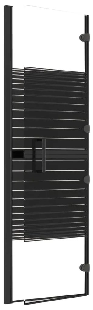 vidaXL Καμπίνα Μπανιέρας Πτυσσόμενη Μαύρη 100 x 140 εκ. από ESG