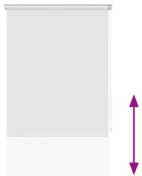 vidaXL Κουρτίνα Μπάνιου Ρολό Λευκή 80 x 240 εκ.