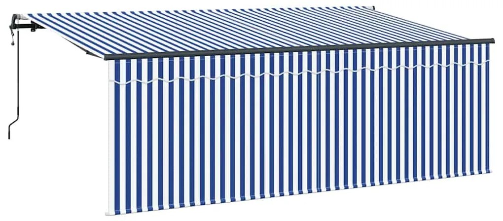 vidaXL Κατενάντα με Ρολό Κρεμ 350 x 200 x 120 εκ Ύφασμα και Μέταλλο