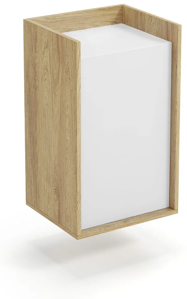 MOBIUS cabinet 1D color: hikora oak/white DIOMMI V-PL-MOBIUS-SZAFKA_1D-BIEL DIOMMI-60-22423