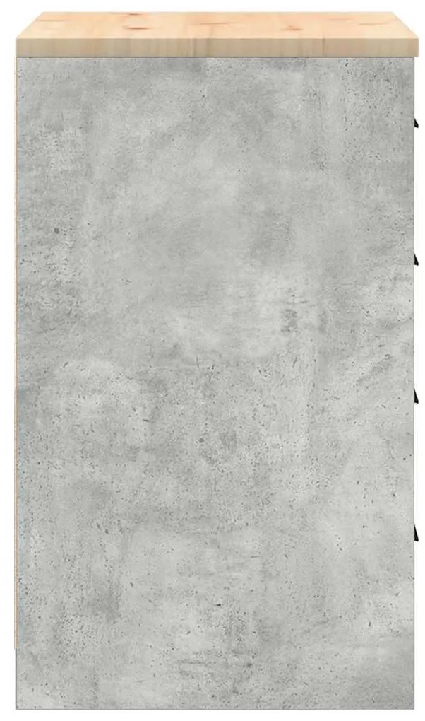 vidaXL ντουλάπι αποθήκευσης γκαράζ 60x51x85 εκ μασίφ ξύλο πεύκο