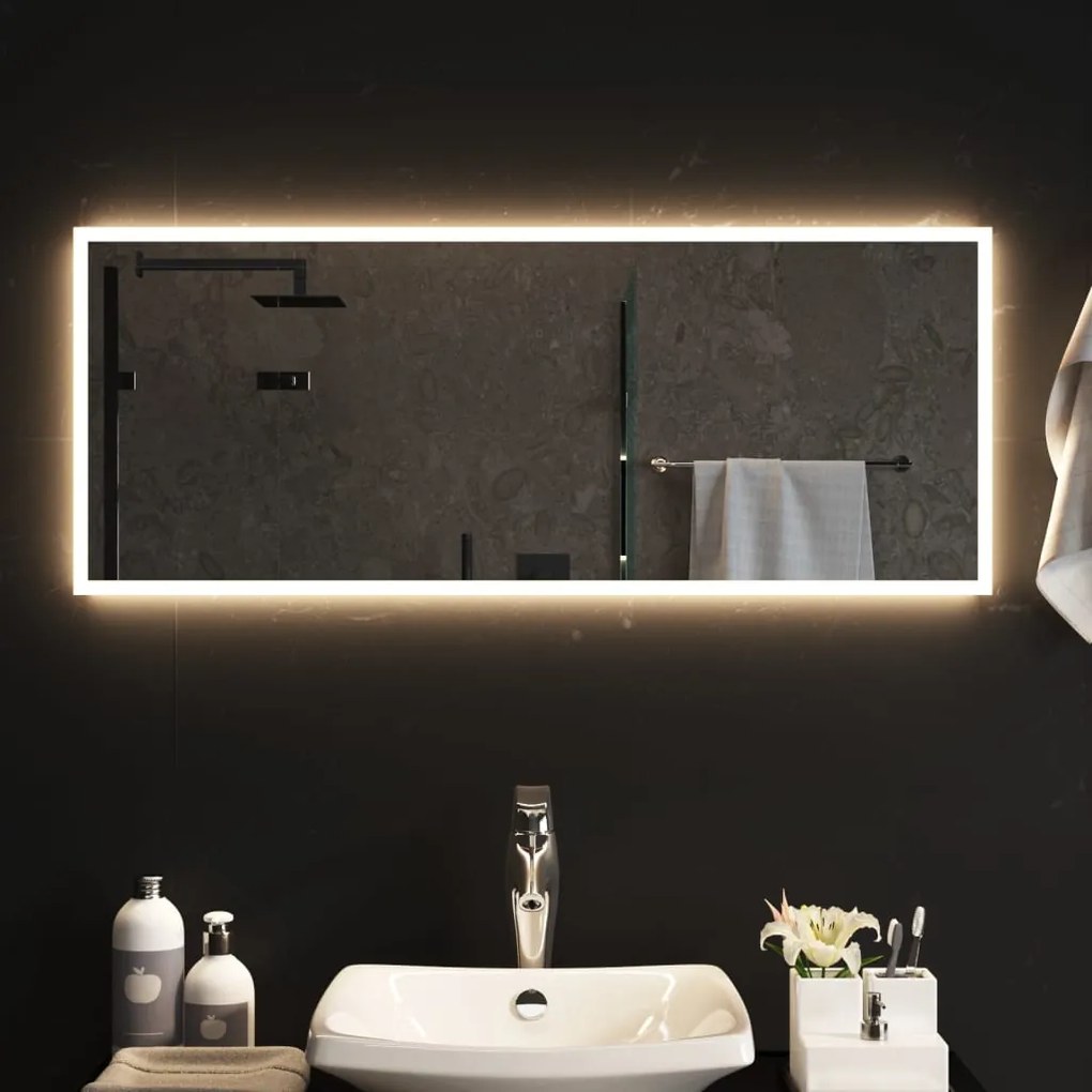 vidaXL Καθρέφτης Μπάνιου με LED 40x100 εκ.
