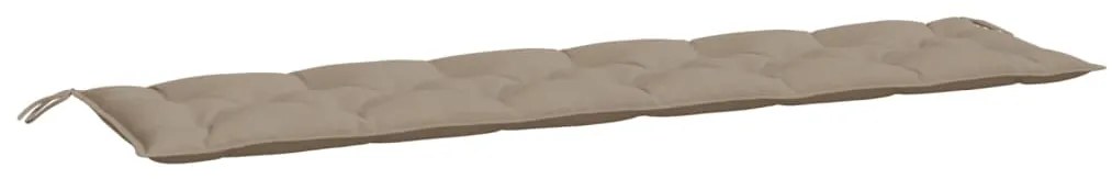 vidaXL Μαξιλάρι Πάγκου Κήπου Taupe 200x50x7 εκ. Ύφασμα Oxford