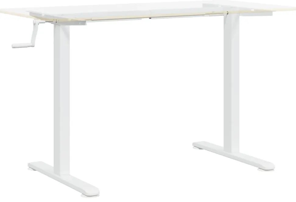 vidaXL Σκελετός Όρθιου Γραφείου Λευκός (94-135)x60x(70-114) εκ. Ατσάλι