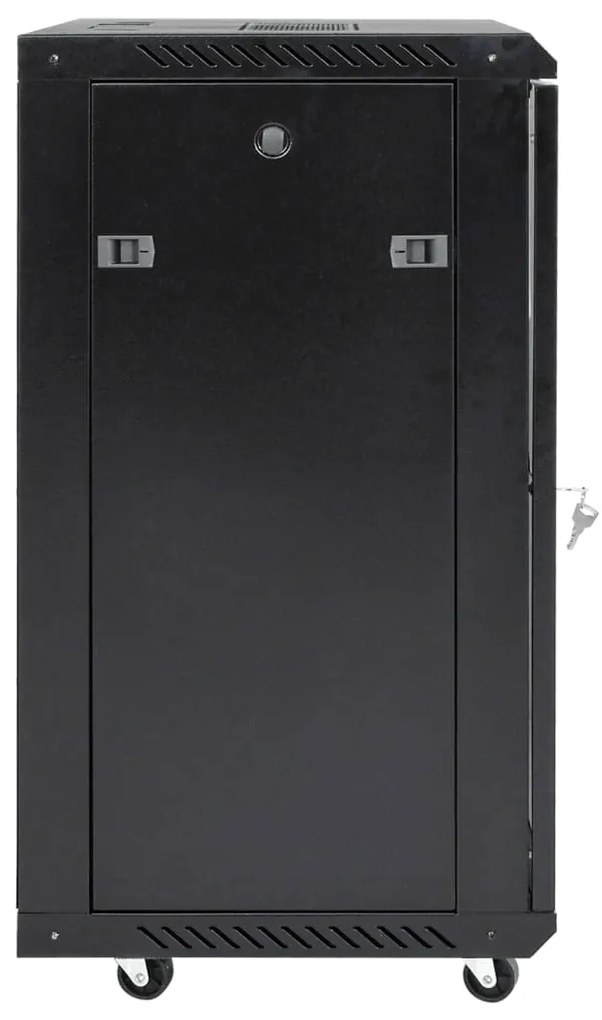 vidaXL Καμπίνα Δικτύου 15U 19" IP20 Μαύρη 60x45x86 εκ.