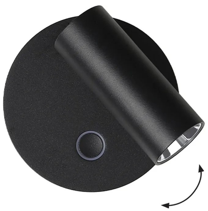 Φωτιστικό Τοίχου - Απλίκα Tara 4319601 LED 4W 205Lm Black Viokef