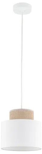 Κρεμαστό Φωτιστικό Οροφής 1xE27 Λευκό Duo White 10078 TK Lighting-10078-Λευκό 10078