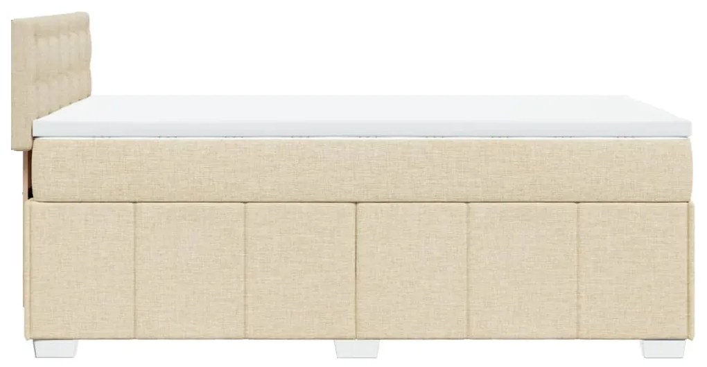 ΚΡΕΒΑΤΙ BOXSPRING ΜΕ ΣΤΡΩΜΑ ΚΡΕΜ 100 X 200 ΕΚ. ΥΦΑΣΜΑΤΙΝΟ 3286998