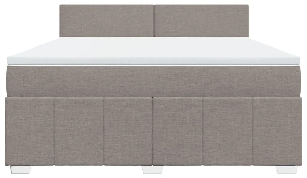 ΚΡΕΒΑΤΙ BOXSPRING ΜΕ ΣΤΡΩΜΑ TAUPE 180X200 ΕΚ. ΥΦΑΣΜΑΤΙΝΟ 3287144