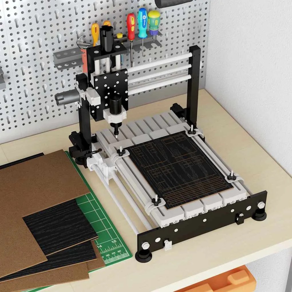 vidaXL Διακοσμητικά Πάνελ 50 pcs Μαύρη δρυς 30 x 42 x 0.3 εκ