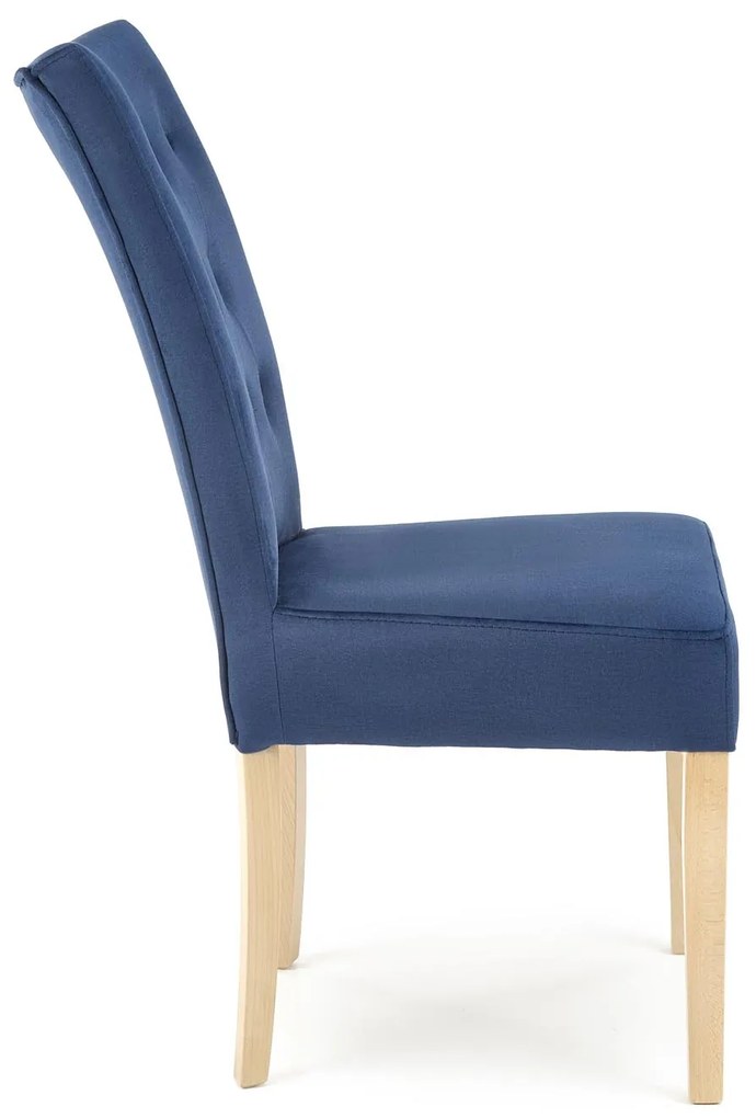 VERMONT chair, honey oak / dark blue Monolith 77