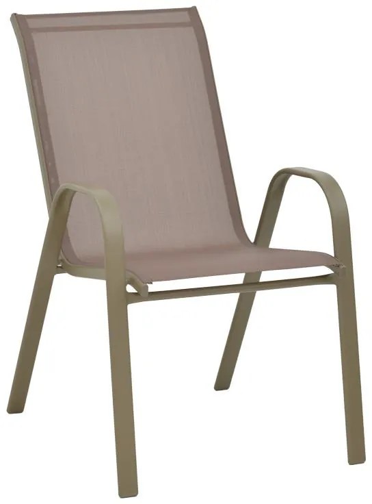 Σετ κήπου - Τραπεζαρία Calan - Watson 3 τεμ. μέταλλο - γυαλί σαμπανιζέ Φ60x70 εκ. 60x60x70 εκ.