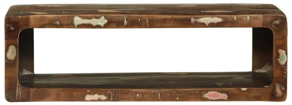 vidaXL Ντουλάπι TV Πολύχρωμο 80 x 30 x 25 εκ Μασίφ ανακυκλωμένο ξύλο