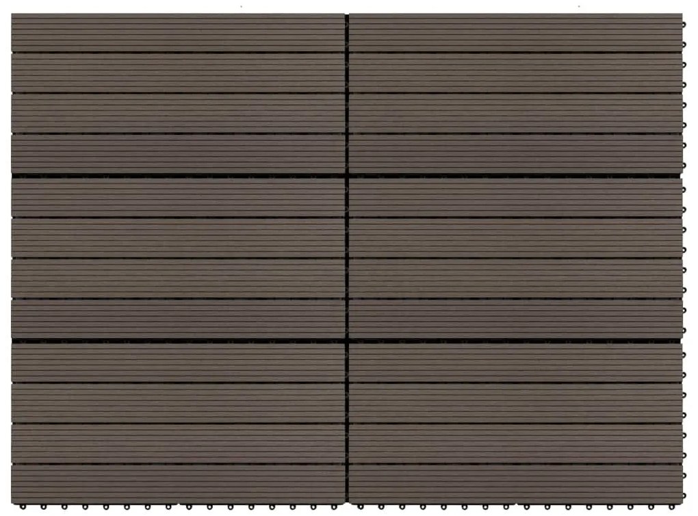 ΠΛΑΚΑΚΙΑ DECK 6 ΤΕΜ. ΣΚΟΥΡΟ ΚΑΦΕ 60 X 30 ΕΚ. 1,08 Μ² ΑΠΟ WPC 149027