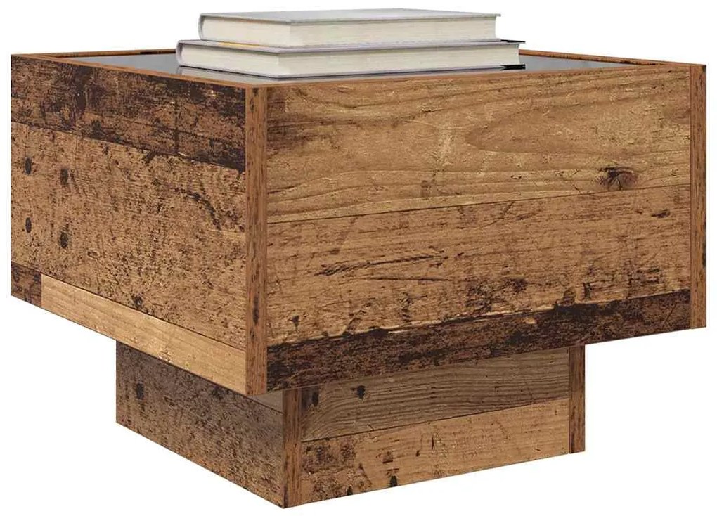 vidaXL Τραπεζάκι σαλονιού Παλιό ξύλο 40 x 40 x 30 cm