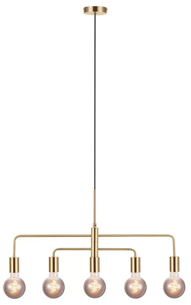 Φωτιστικό Οροφής Κρεμαστό Gloom 5-Spot 2113053035 E27 36x74cm Brass Nordlux