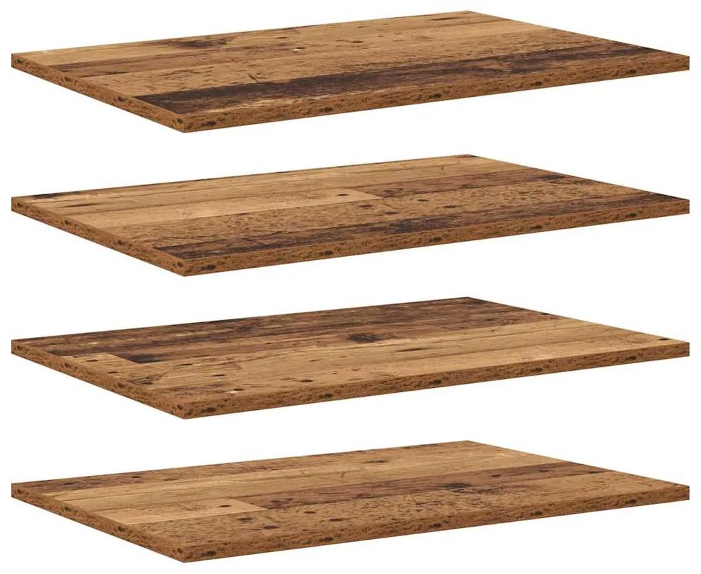 vidaXL Ράφι Βιβλίων 4 pcs Καφέ 60 x 40 x 1.5 cm Επεξεργασμένο ξύλο