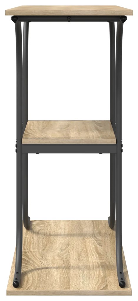 vidaXL Τραπέζι κονσόλας με ράφι Sonoma Δρυς 101 x 35 x 80.5 εκ