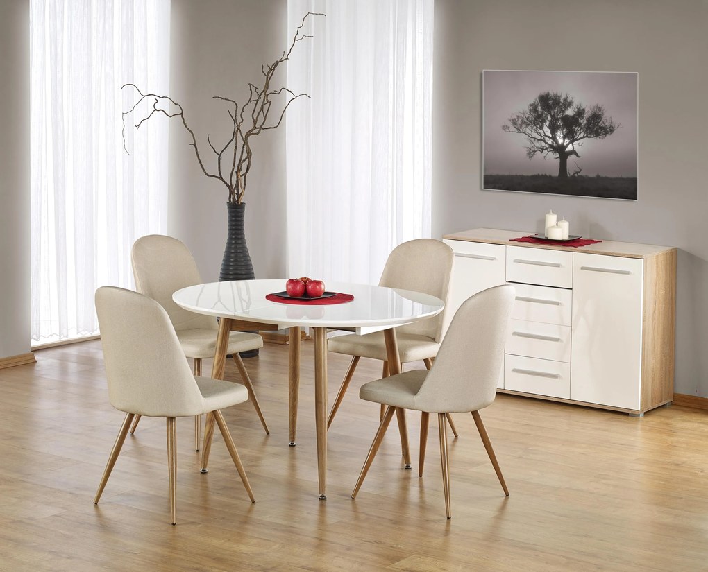 EDWARD extension table, color: honey oak, DIOMMI V-CH-EDWARD-ST-DĄB_MIODOWY