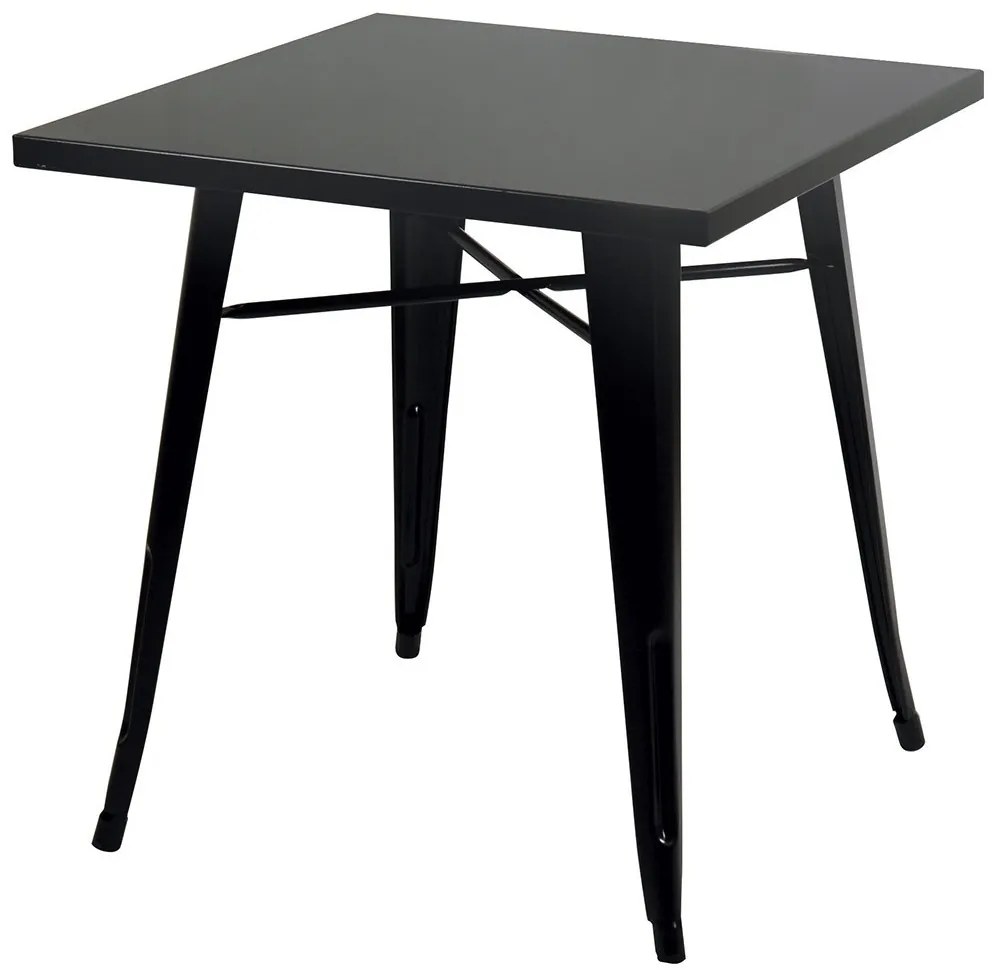 Τραπέζι Γαλβανισμένο Μεταλλικό SM-T1101-60-B 60x60x72cm Black