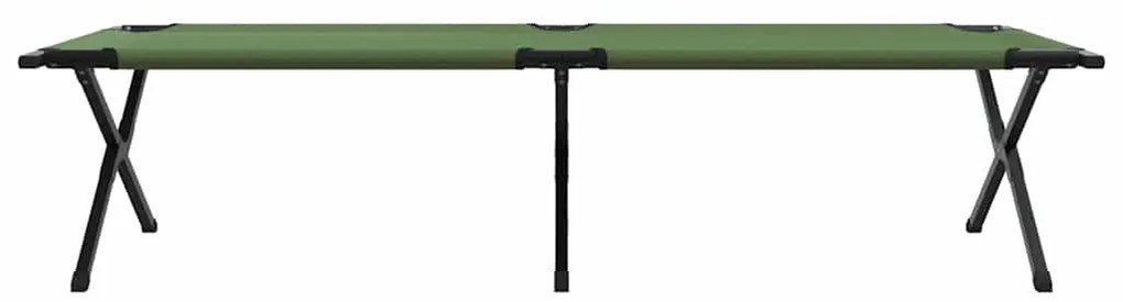 vidaXL Αναδιπλούμενο Κρεβάτι Κάμπινγκ Πράσινο 210 x 80 x 46 εκ.
