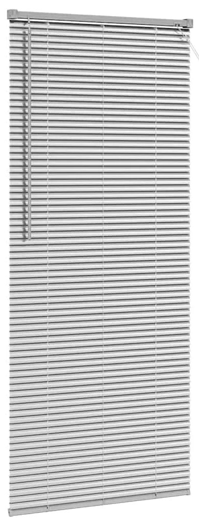 vidaXL Ρολό Παραθύρου με κουρτίνες Ασημί Αλουμίνιο