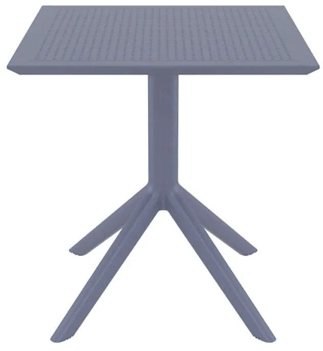 SIESTA SKY DARK GREY 70X70X74εκ. ΤΡΑΠΕΖΙ ΠΟΛ/ΝΙΟΥ 70X70X74εκ.20.0250
