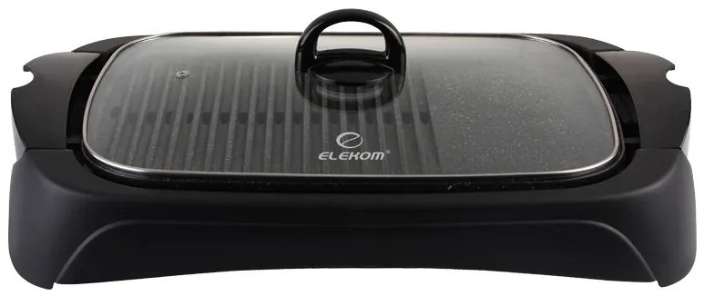 Elekom EK-13 G  Electric Grill with Glass - Ηλεκτρική Ψησταριά Σχάρας 1800W με Ρυθμιζόμενο Θερμοστάτη