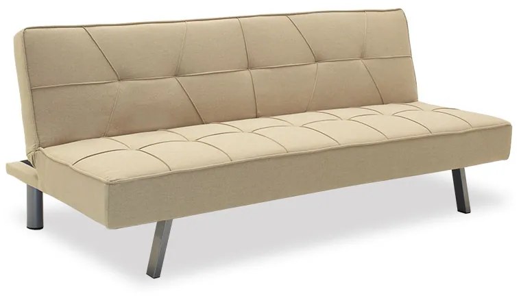Καναπές-κρεβάτι Travis  3θέσιος με ύφασμα μπεζ 175x83x74εκ Model: 035-000025