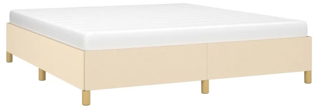 ΠΛΑΙΣΙΟ ΚΡΕΒΑΤΙΟΥ BOXSPRING ΚΡΕΜ 180X200 ΕΚ. ΥΦΑΣΜΑΤΙΝΟ 3120982