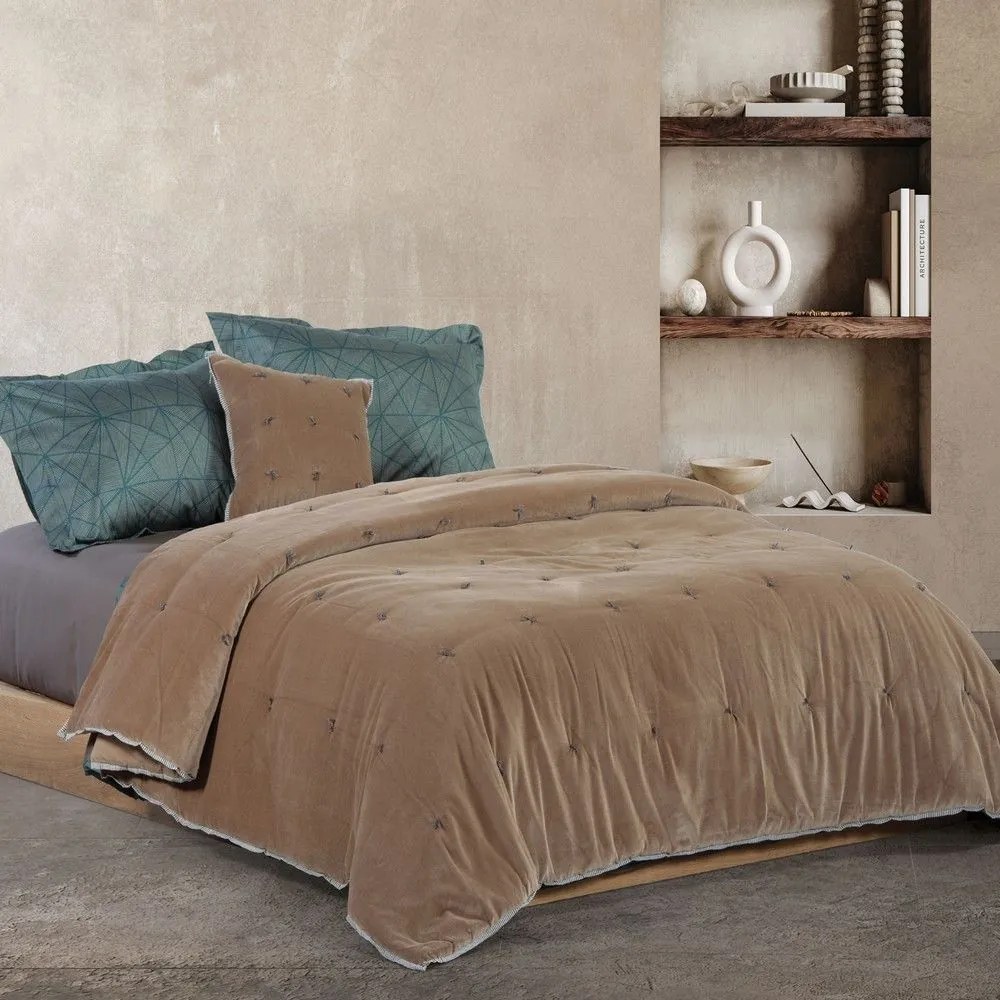 Κουβερλί Arctic 23 Greige Nef-Nef Υπέρδιπλo 230x240cm Cotton-Polyester