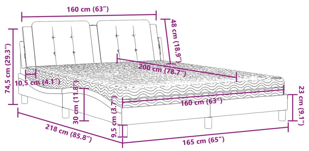 ΚΡΕΒΑΤΙ ΜΕ ΣΤΡΩΜΑ ΛΕΥΚΟ 160X200ΕΚ.ΑΠΟ ΣΥΝΘΕΤΙΚΟ ΔΕΡΜΑ 3208874