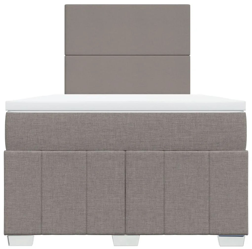 ΚΡΕΒΑΤΙ BOXSPRING ΜΕ ΣΤΡΩΜΑ TAUPE 120X190 ΕΚ. ΥΦΑΣΜΑΤΙΝΟ 3291604