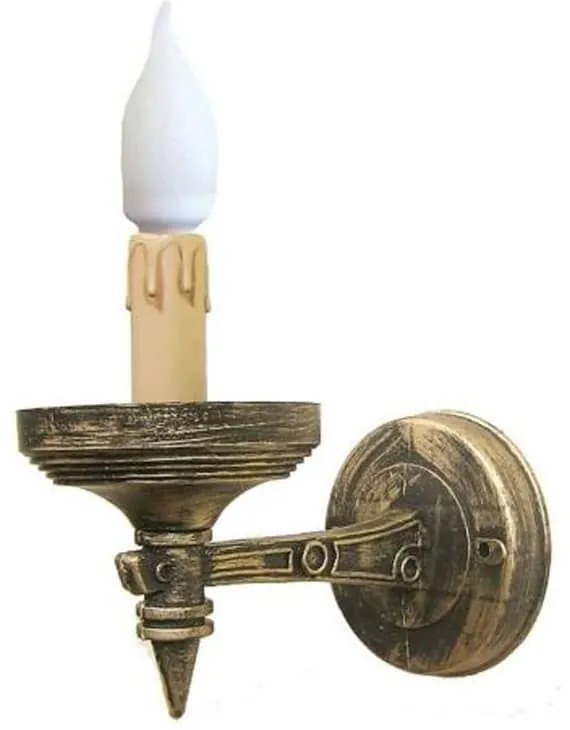 Φωτιστικό Τοίχου Μονόφωτο R-150AP 30-0012 Bronze Metal,Wood