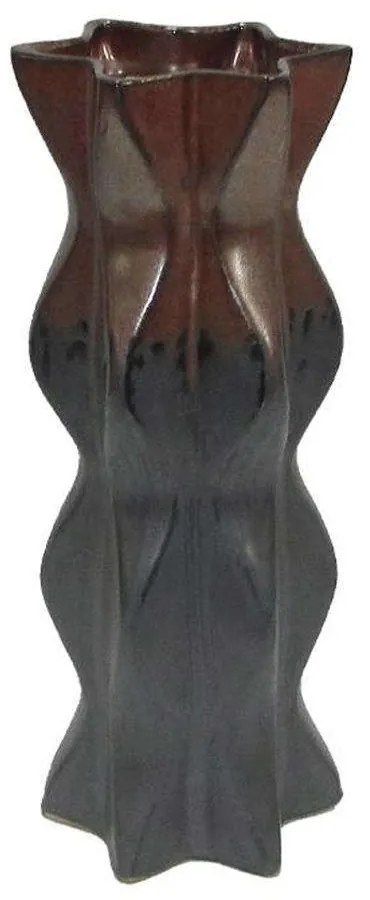 Κηροπήγιο Κεραμικό 003-223-080 12,5x12x32,5cm Grey-Brown Ceramic