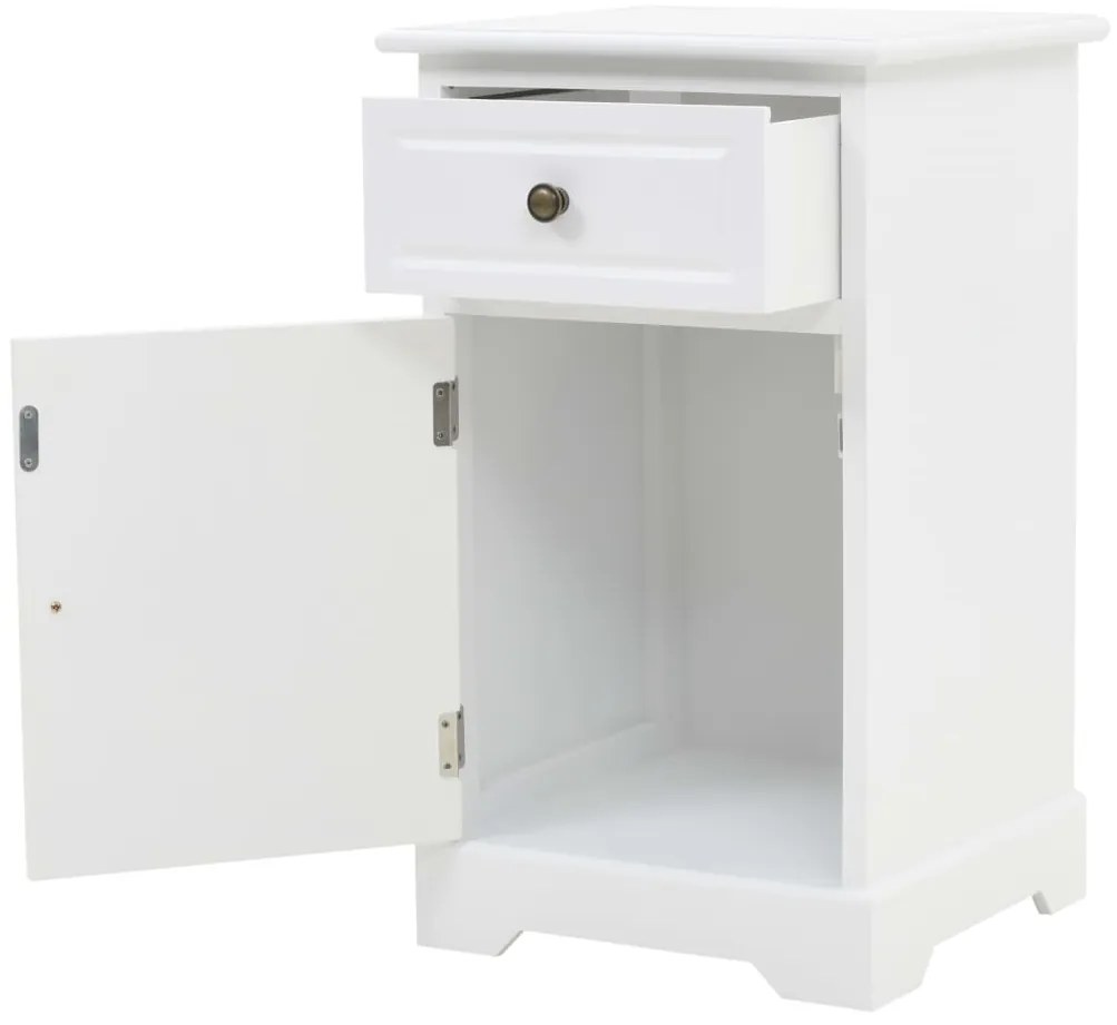 vidaXL Κομοδίνο 35 x 32 x 59 εκ. από MDF και Ξύλο Πεύκου