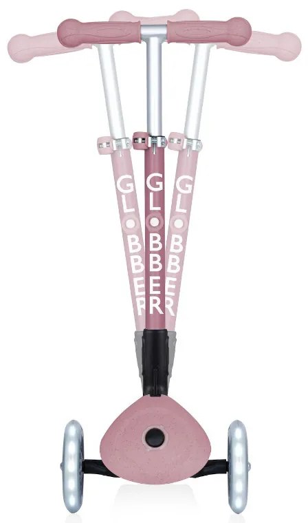 Globber Scooter Junior Foldable Lights Eco Berry