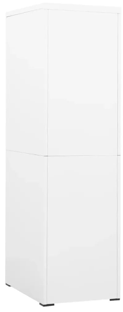 vidaXL Αρχειοθήκη Λευκή 46 x 62 x 164 εκ. από Ατσάλι