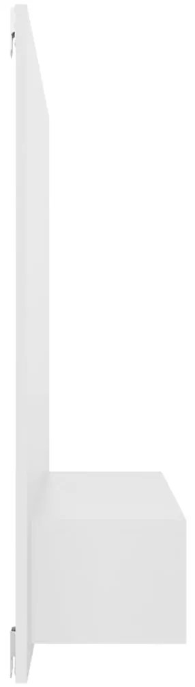 vidaXL Έπιπλο Τηλεόρασης Τοίχου Λευκό 120 x 23,5 x 90 εκ. Μοριοσανίδα