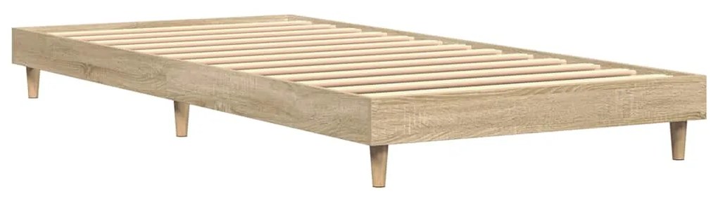 vidaXL Πλαίσιο Κρεβατιού Χωρ. Στρώμα Sonoma Δρυς 75x190εκ Επεξ. Ξύλο