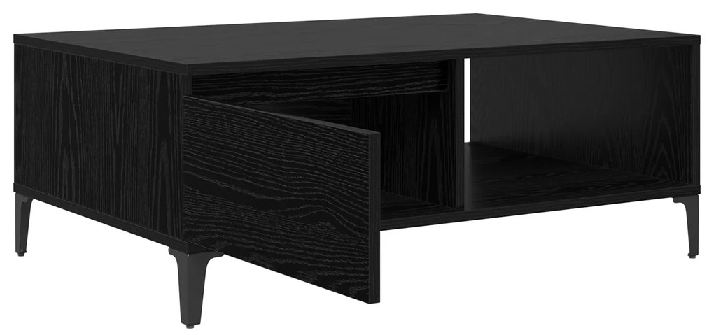 vidaXL Τραπεζάκι σαλονιού Μαύρη δρυς 90 x 60 x 35 cm