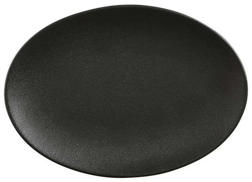 Πιατέλα Σερβιρίσματος Οβάλ Caviar AX0206 35x25cm Black Maxwell&amp;Williams Porcelain