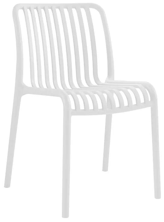 MODA-W Καρέκλα Στοιβαζόμενη, PP - UV Protection, Απόχρωση Άσπρο  47x58x79cm [-Άσπρο-] [-PP - PC - ABS-] Ε3801,1W