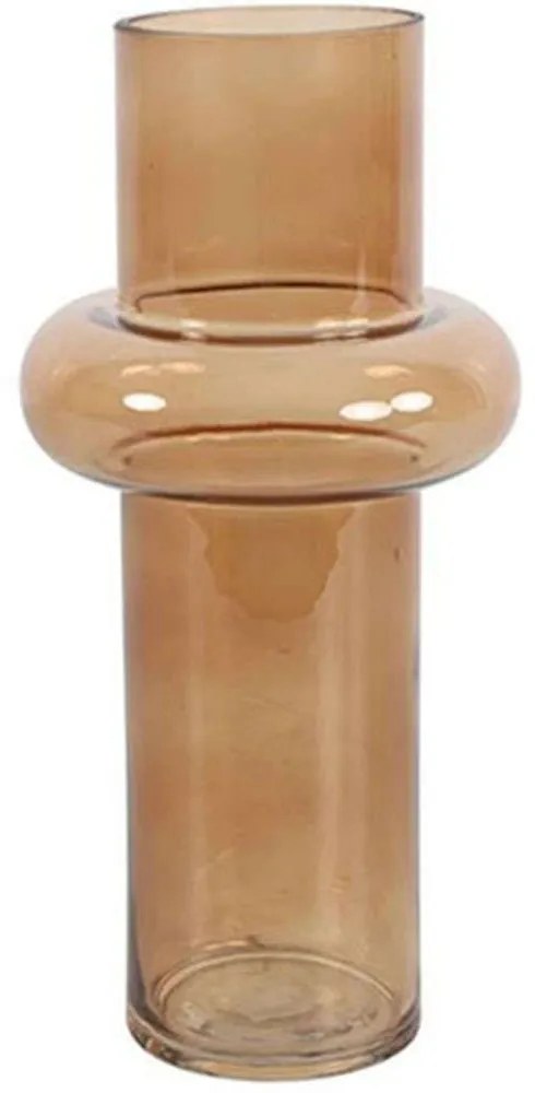 Βάζο Γυάλινο 013.787891 13,5x25,5cm Brown Glass