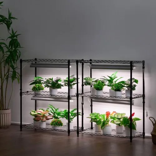 VEVOR DIY Plant Stand with Grow Lights 6 Tiers 192W 70.9&quot; Tall Plant Grow Shelf