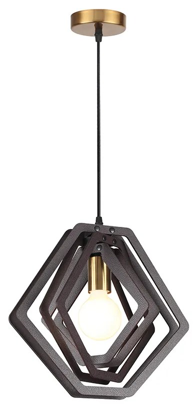 Φωτιστικό Οροφής Μονόφωτο Aca Triton ZM391P34WDL D.Brown