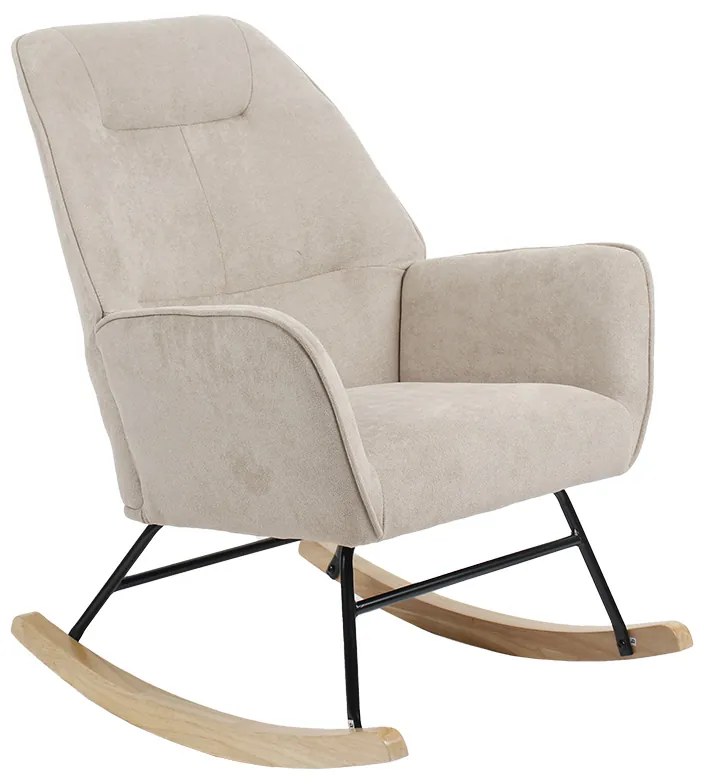Intrahome Πολυθρόνα Exultant Intrahome κουνιστή ύφασμα cream-φυσικό 75x68x95εκ | SKU: INTRAPA-366111126
