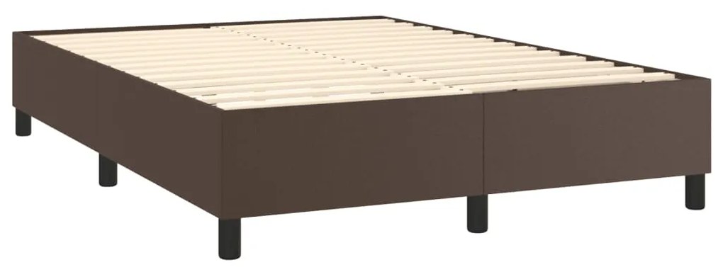 ΠΛΑΙΣΙΟ ΚΡΕΒΑΤΙΟΥ BOXSPRING ΚΑΦΕ 140X190 ΕΚ. ΣΥΝΘΕΤΙΚΟ ΔΕΡΜΑ 3121044