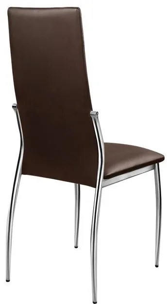 Σετ τραπεζαρίας C10060.03 5τμχ με Τραπέζι NORRIS 120x75x75εκ. & Καρέκλες KIM Καφέ