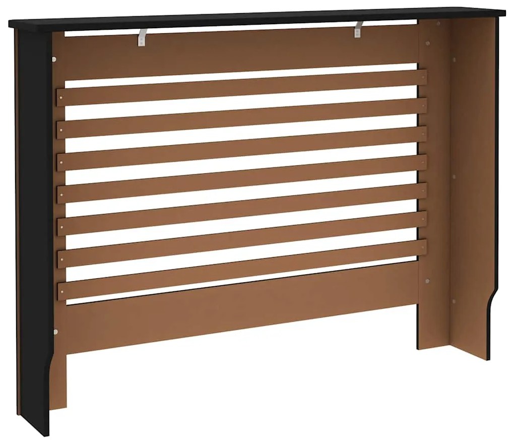 vidaXL Κάλυμμα Καλοριφέρ Μαύρο 112 x 19 x 81,5 εκ. από MDF